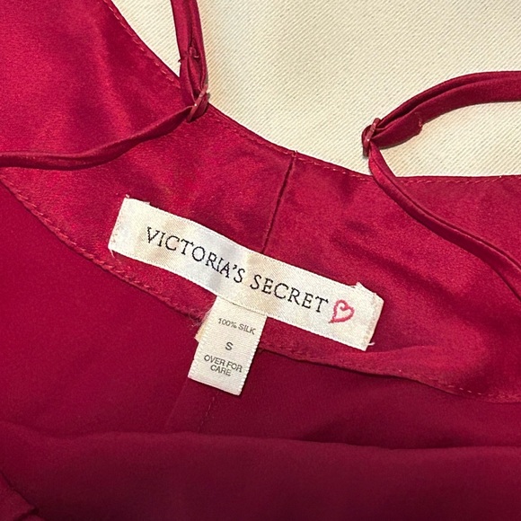 Vintage Victoria’s Secret 100% Silk Golden Embroidered Mini Slip Dress - S - Picture 7 of 11